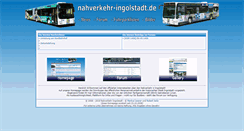 Desktop Screenshot of nahverkehr-ingolstadt.de