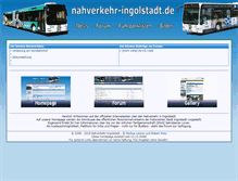 Tablet Screenshot of nahverkehr-ingolstadt.de